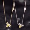 Little Bee Pendant Necklace Female New Trend Clavicle Chain Design Sense Temperament Exquisite Jewelry Gift