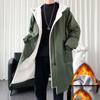 Winter Coat Men Hooded Thick High Quality Trench Coat Men Fashion Windbreakers Casual Jackets Hip Hop Streetwear Coat