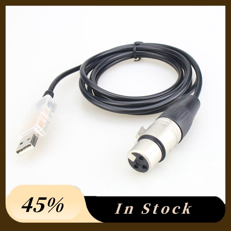 USB-DMX интерфейс-адаптер, светодиодный DMX512, контроллер сценического освещения для ПК, диммер, аксессуары, кабель-адаптер