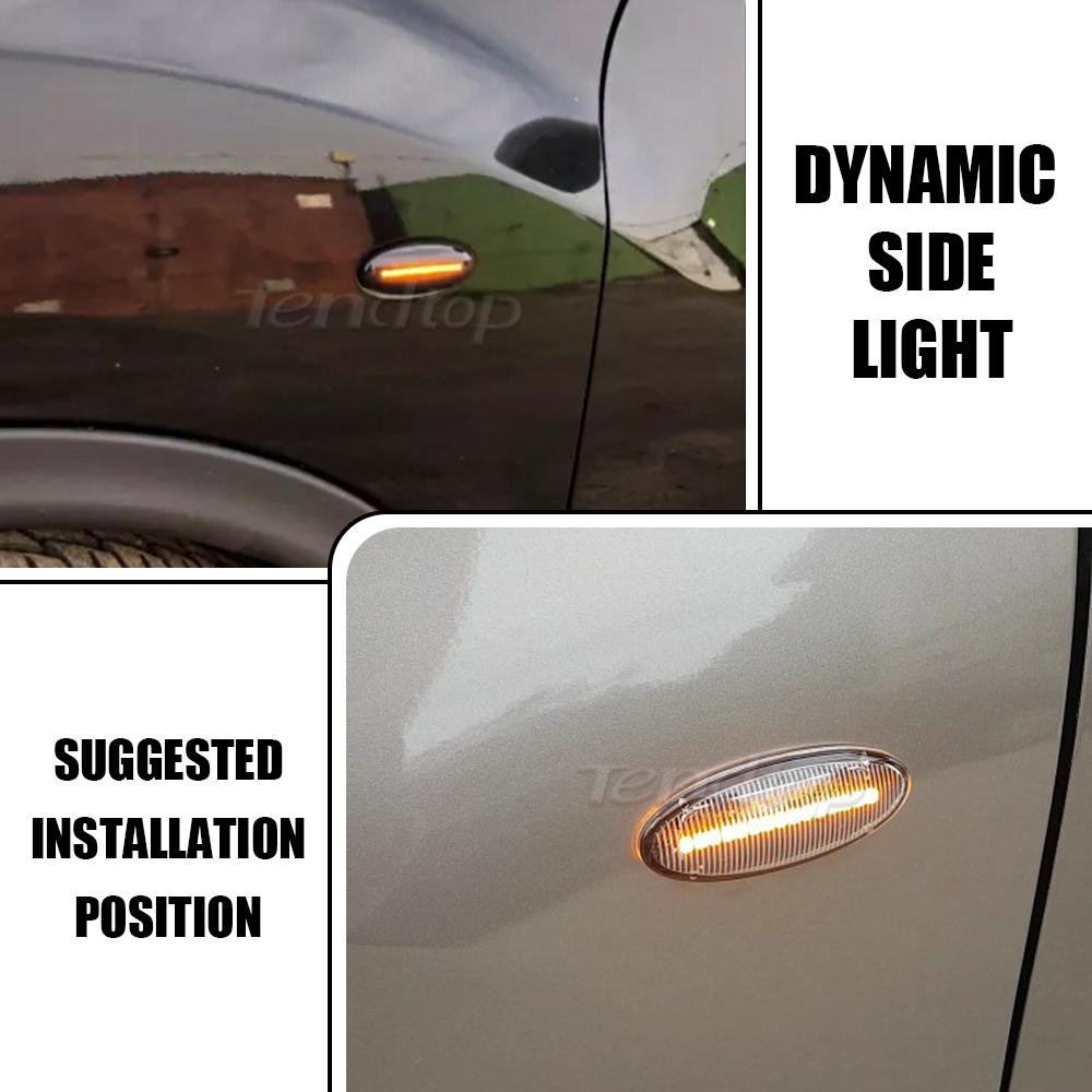 Dynamic Blinker LED Turn Signal Side Marker Light For Nissan Navara D22 NP300 Datsun Frontier Fiera PickUp Terrano SkystarTurn Signal 2