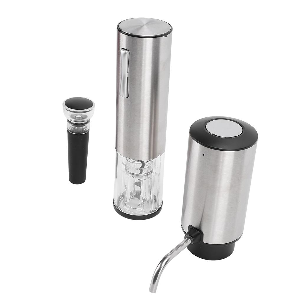 Электрический диспенсер для вина, аэратор и набор штопоров, вакуумная пробка, нож для фольги, наливатель для вина, USB-перезаряжаемый автоматический набор для открывания винных бутылок