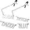 BDSM Stainless Steel  Chain Nipple Milk Clips Breast Clip Sex Slaves Clamps Adult Sex Toys for Couples Bondage Chains