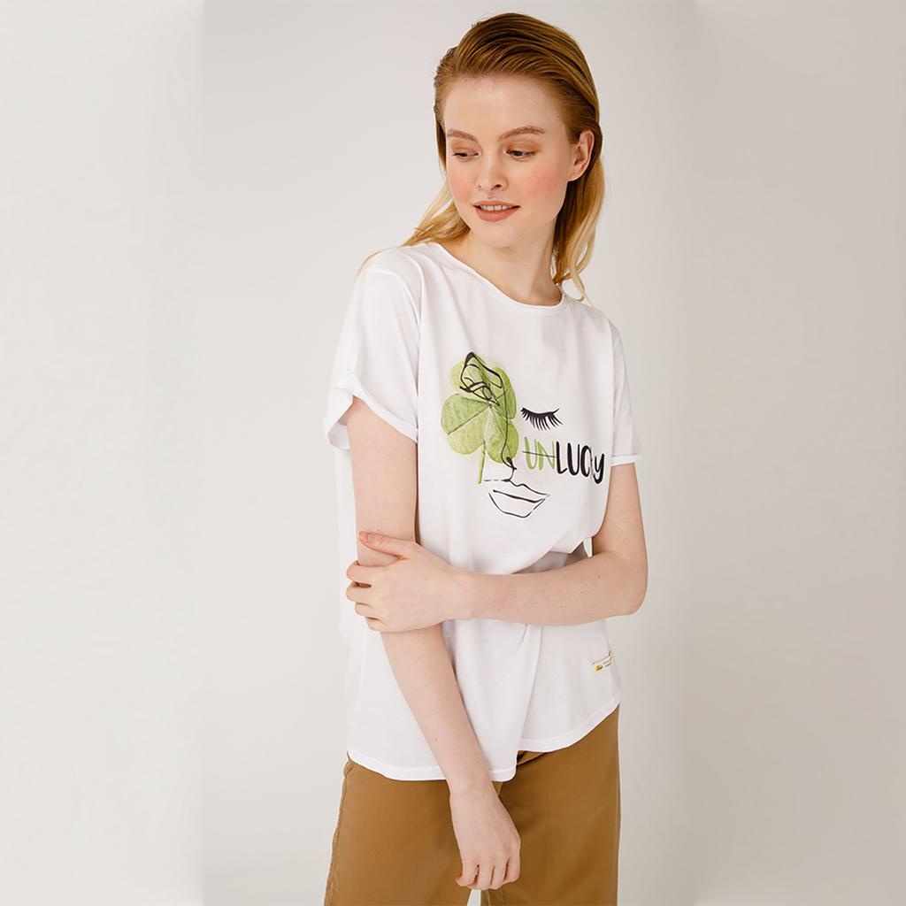 Biggdesign Faces Lucky Women's T-Shirt