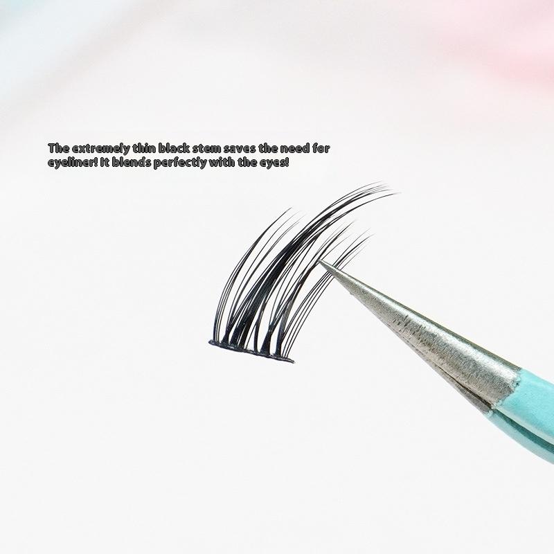 3/5/10 рядов 3D пушистые отдельные пучки для наращивания ресниц, сегментированные, натуральный эффект лисьего глаза, макияж, отдельные накладные ресницы