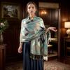 Women's Paisley Jacquard Scarf Autumn Winter Warm Shawl Fashion Tassel Pashmina