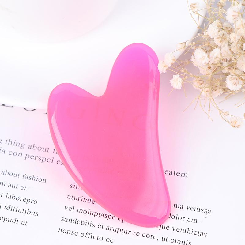 Массажная пластина для лица Гуаша, скребковая пластина для лица и тела