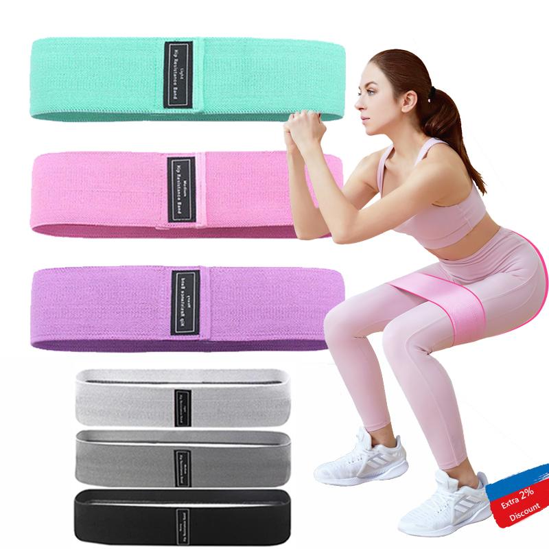 1 Piece of Elastic Rubber Band Fitness Yoga Resistance Band Suit Hip Expander Athletic Gym Fitness Equipment Ladies Home Workout