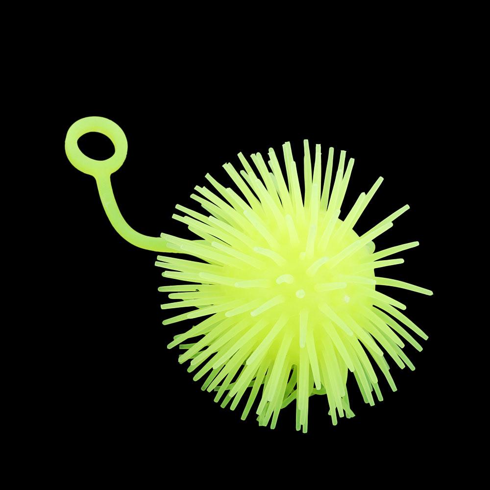 Stress Baby Elastic Toy Vent Ball LED Light Up Toy Glowing Hair Flash Ball Elastic Glow Hair Ball