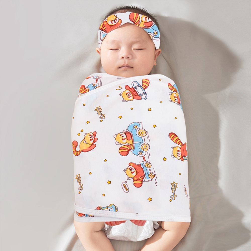 Хлопковое одеяло-пеленка для новорожденных против испуга, обертывание, мягкий спальный мешок для младенца