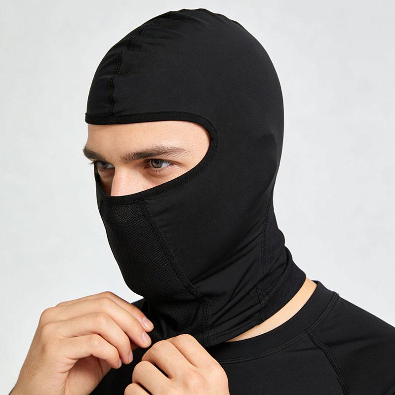 Sports Outdoor Ice Silk Cycling Headgear Warm Face Protection Hat Helmet Liner Quick Drying Face Mask Motorcycle Bicycle Scarf