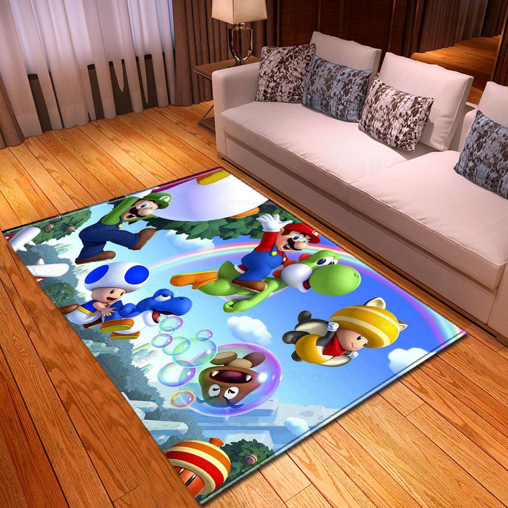 Animal And Plant Living Room Carpet Bedroom Dining Room Floor Mat Pattern Size