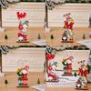 Christmas Gnome Desktop Figurine Wooden Christmas Decor With Printed Letters For Holiday Display