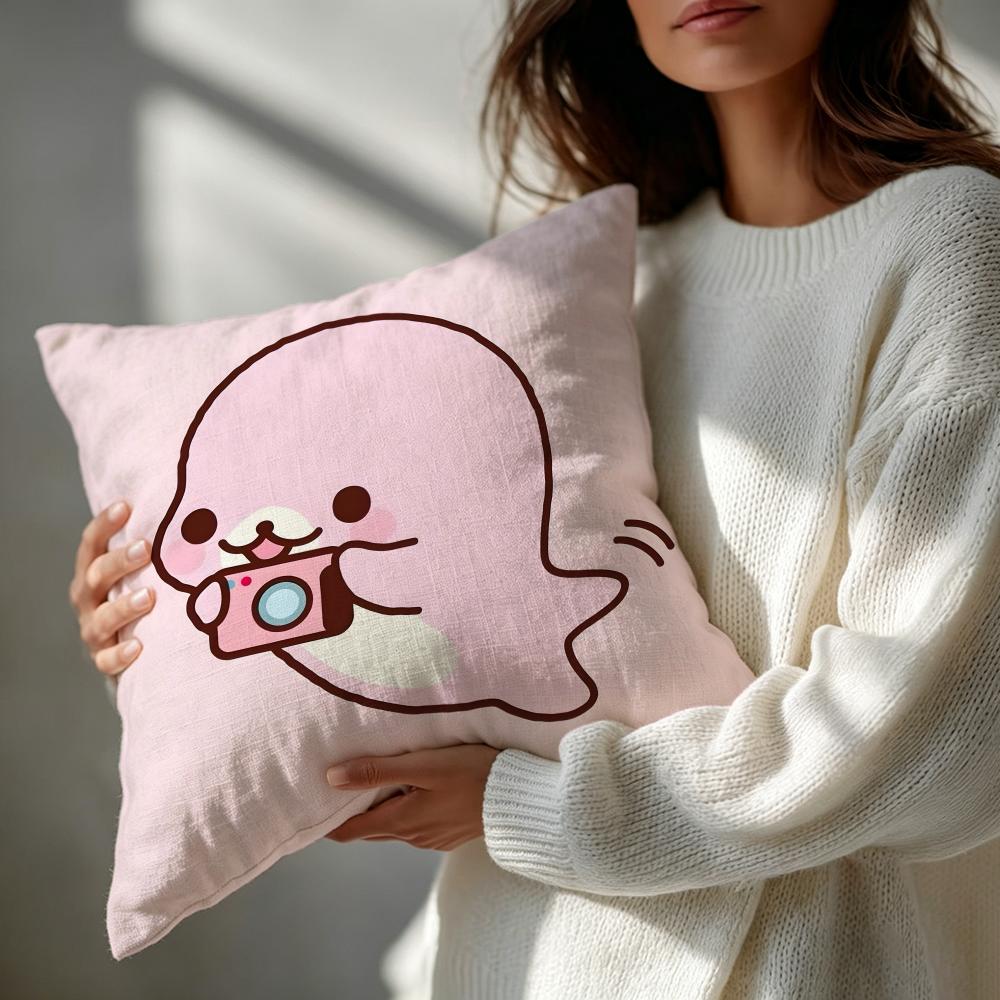 Character Mamegoma Cushion Cover Patterned Cushion Cover Romantic  Cozy Home Sofa Decoration