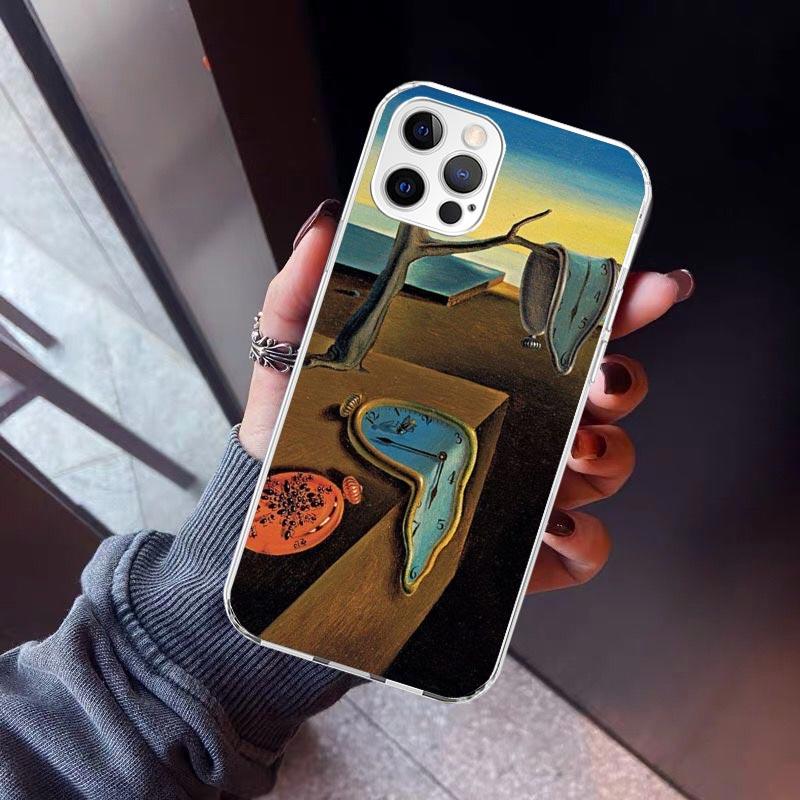 Salvador Dali Art Phone Case For iPhone 17 Air 11 13 Mini 14 15 Plus 16 12 Pro Max 16E SE 7 8 Pattern Soft TPU Back Cover 13 12