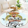 Mbappe Legend Custom Name Round Area Rug Carpet Rug For Living Room Bedroom Sofa Playroom Decor Nonslip Floor Mat