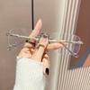 1/2 шт. Женские ультралегкие безрамочные очки для чтения с металлической окантовкой, очень привлекательные визуально, простой дизайн