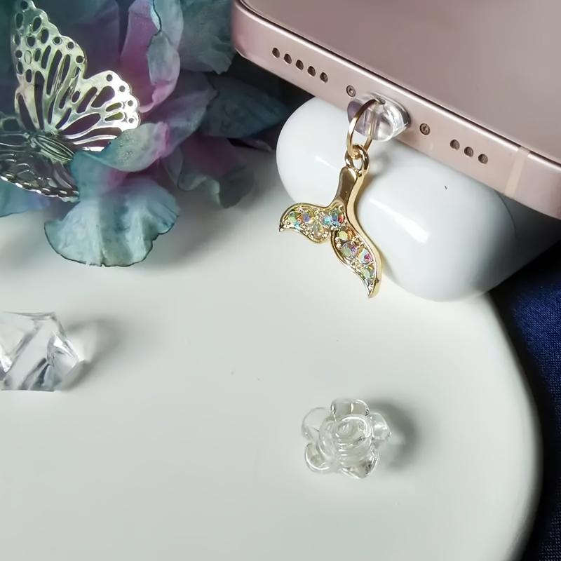 1 шт. Модный кулон-рыбий хвост из сплава, пылезащитная заглушка