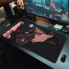 Игровой коврик для мыши Аниме Самурай Маска Они Большой Компьютерные Игровые Аксессуары XXL x Нескользящая Резина Офисный Ковер для Ноутбука Мягкие Настольные Коврики