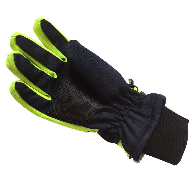 Детские холодные лыжные перчатки на липучках, с пятью пальцами, для детей от 5 до 8 лет, идеально подходят для занятий спортом на открытом воздухе.