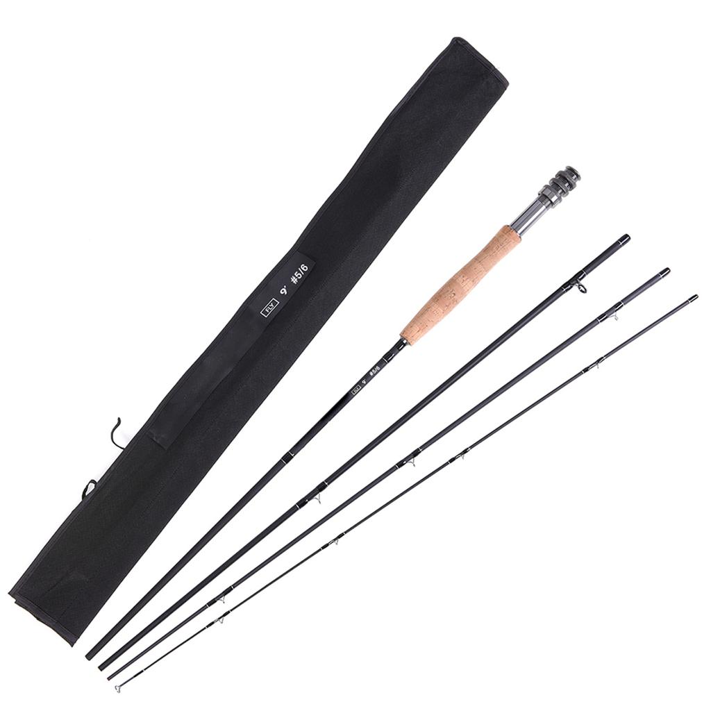 9  Fly Fishing Rod and Reel Combo with Carry Bag 10 Flies Complete Starter Package Fly Fishing Kit
