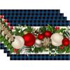 4pcs Christmas Insulated Polyester Meal Mat Merry Christmas Placemats