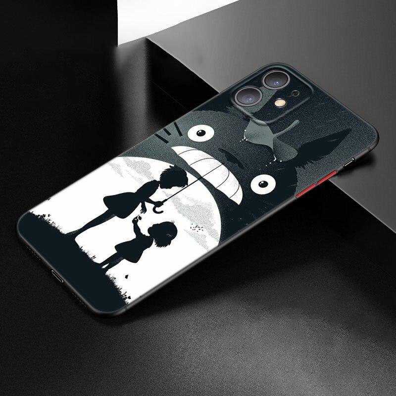 Чехол для телефона «Унесенные призраками Тотора» для Apple iPhone 12 13 Mini 11 Pro Max XR X XS MAX 8 7 6S 6 Plus SE 5S 5 2020, черный чехол