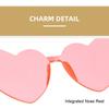 UV Protection Lightweight Comfortable Durable High Quality Multi Colored Lenses Female Male Sun Glasses Heart-shaped
