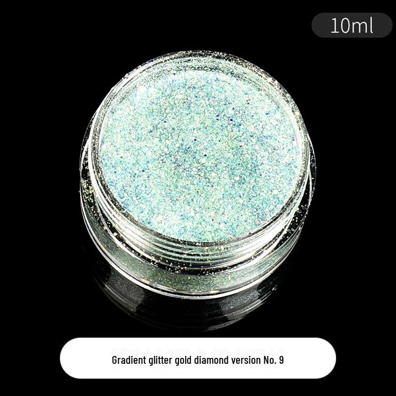 Dreamy Summer Glitter Mix: Hexagonal Sequins, Laser, and Fine Glitter In DIY Hemp Material.