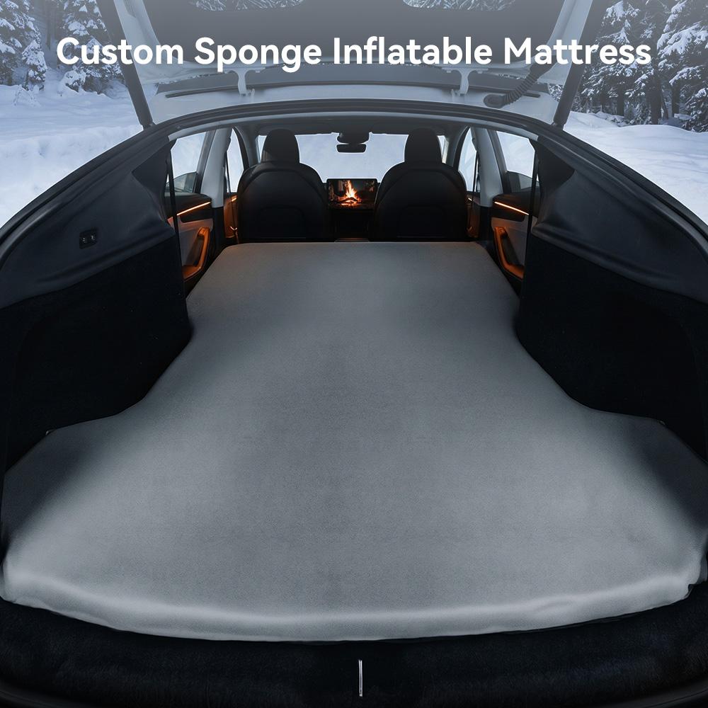 YZ For Tesla Model Y 2021-2026 Camping Mattress inflatable foam mattress Outdoor Inflatable Special Suede Fabric Car Travel Bed