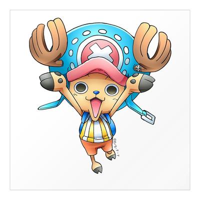 Официальный ONE PIECE Чоппер Настенный Мини Сделано в x Наклейка, Наклейка, Япония, 11,5 см 11,5 см (op-sc13 Банзай)