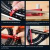 Adjustable Angle Aluminum Alloy Triangle Ruler Adjustable Rafter Framing Square  Framing