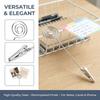 10PCS Round Table Note Clips 15*3cm Metal Table Cards Clip Table Cards Holder  Message Display