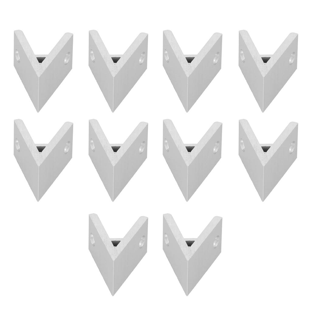10Pcs Aluminium Angle Corner Industrial Profile Connector Accessories 2030404550604040?45 Degrees
