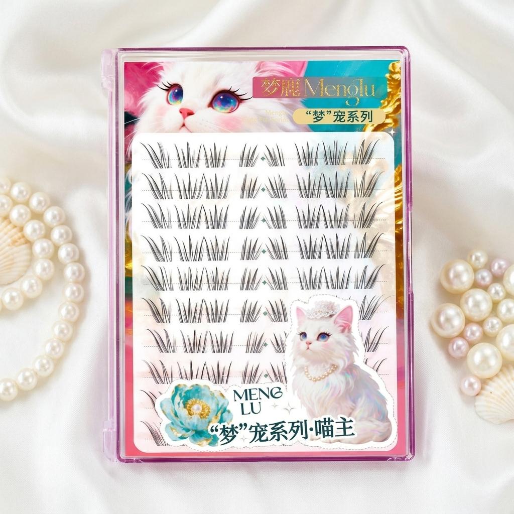 Dream Deer Natural Fluffy False Eyelashes C Curl 7-12mm Mix Length Lightweight Invisible Lash for Daily Makeup