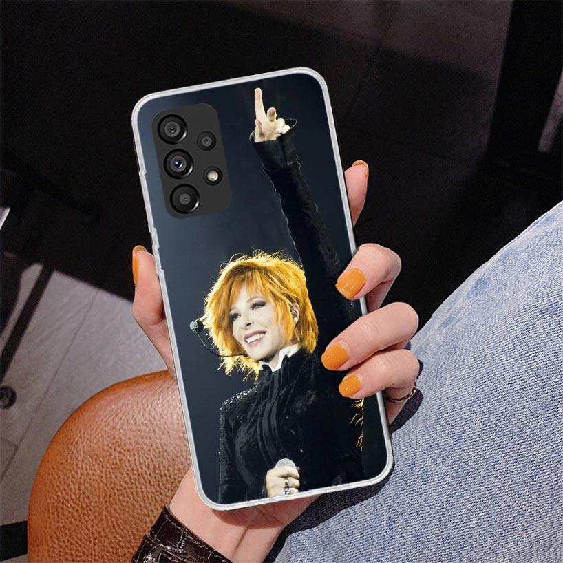 Mylene Farmer Phone Case For Samsung Galaxy A52 A32 A22 A12 A51 A31 A50S A30S A20S A10S Note 20 Ultra 10 Plus S10 A72 A71 Galaxy