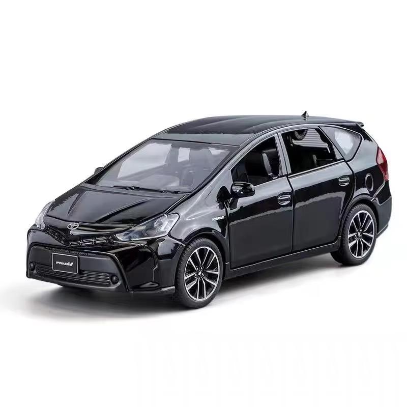 ybsdr3 1/32 TOYOTA PRIUS Alloy Car Model Diecast Metal Vehicles Car Model Sound and Light Simulation Collection Childrens Toy Gift