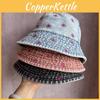 Bucket Sunshade Summer Hat Cotton Denim Material And Embroidered Cartoon Women