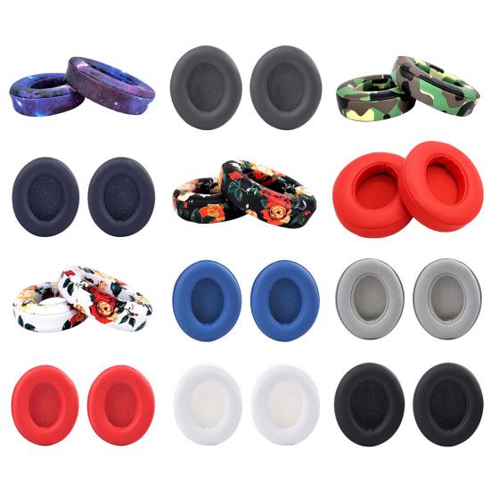 1 Pair Ear Pads Soft Faux Leather Headphone Ear Cushion Replacement Headset Accessory for Beats-Studio 2.0/3.0
