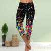 Pants Summer Short Leggings Cropped Skinny Trousers Plus Size Leggins Ladies Slim 3D Multicolored Butterfly Print Pants