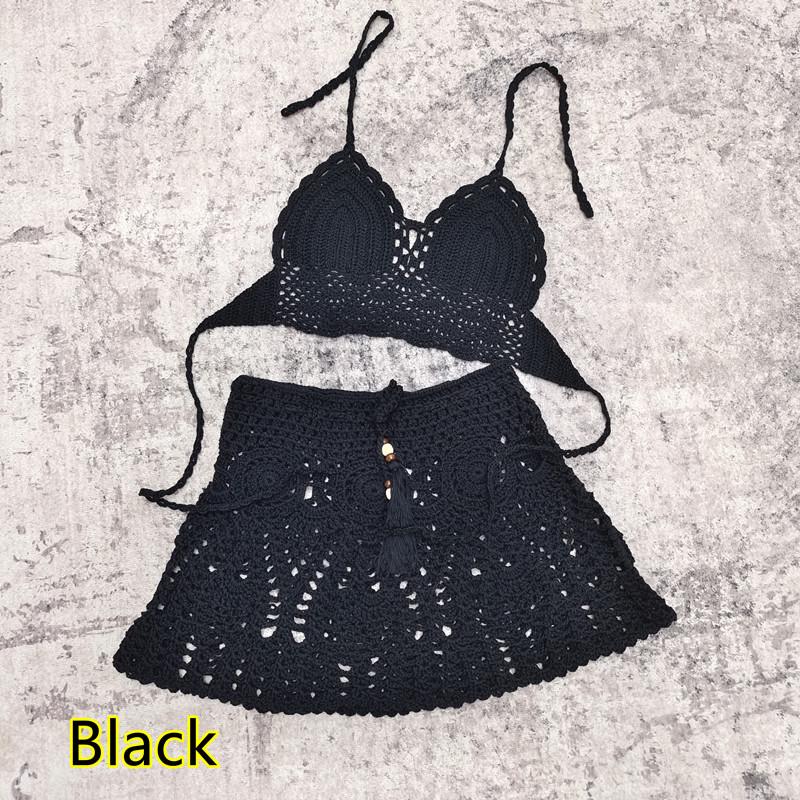 Handmade Crochet Bikini and Beach Dress Set (2/3-piece)