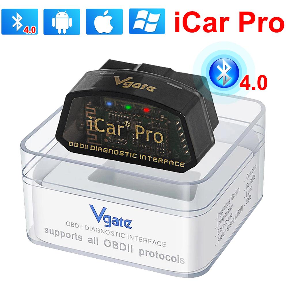 Vgate iCar pro Bluetooth 4.0 WiFi for IOS Android PC Auto Wake Up Elm327 OBDII Scanner Code Reader Car Diagnostic tool V2.1