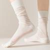 1Pair Breathable Mesh Five Toe Socks Thin Material Split Toe Socks New Crew Socks  For Women