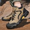 Fashion High-quality Men's Mountaineering Boots Waterproof and Anti Slip Outdoor Sports Travel Shoes Hiking Boots Men Winter Snow Boots