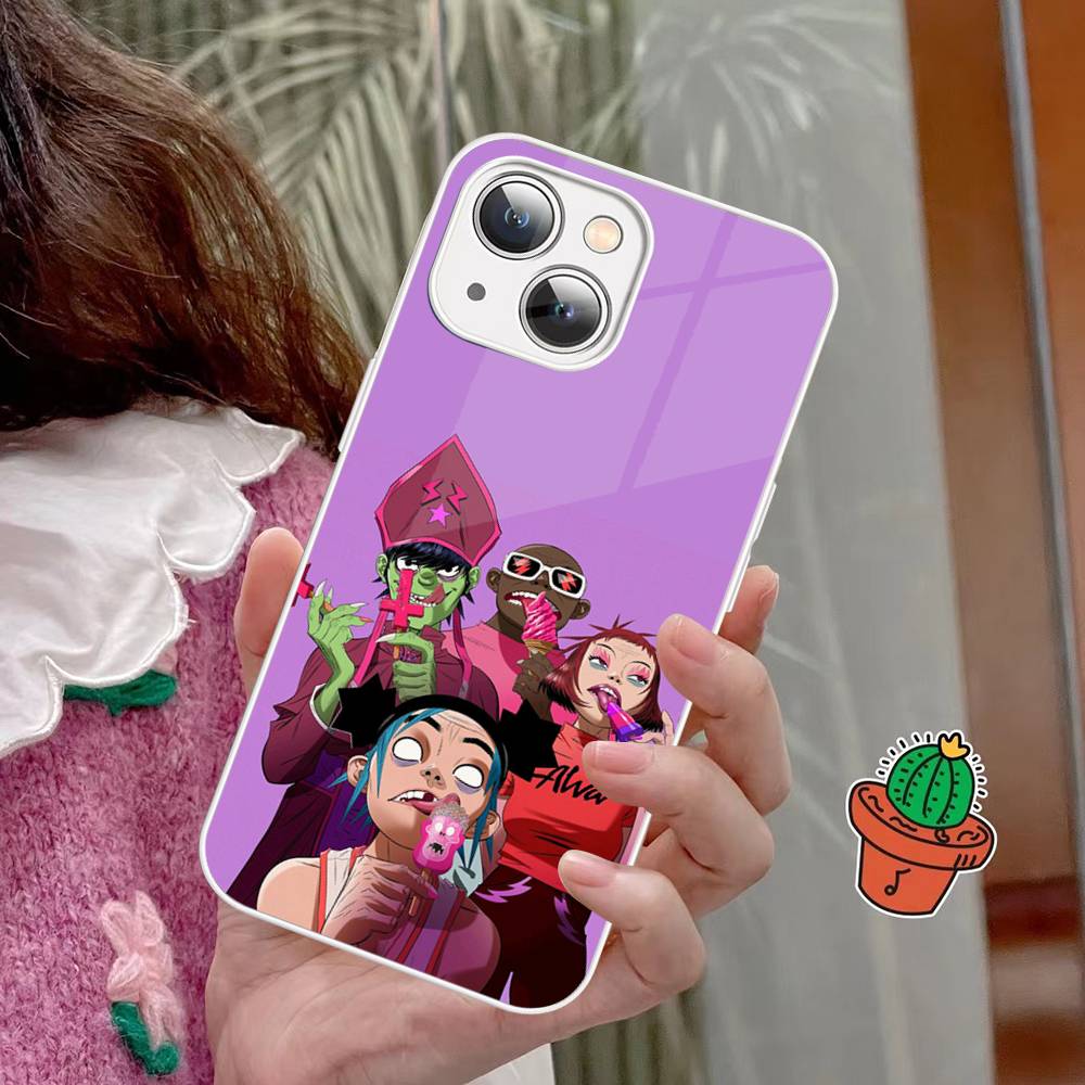 Чехол для телефона Hip Hop G-Gorillaz для iPhone 15 13 12 Mini 11 Pro XS Max X XR 14 Plus Закаленное стекло