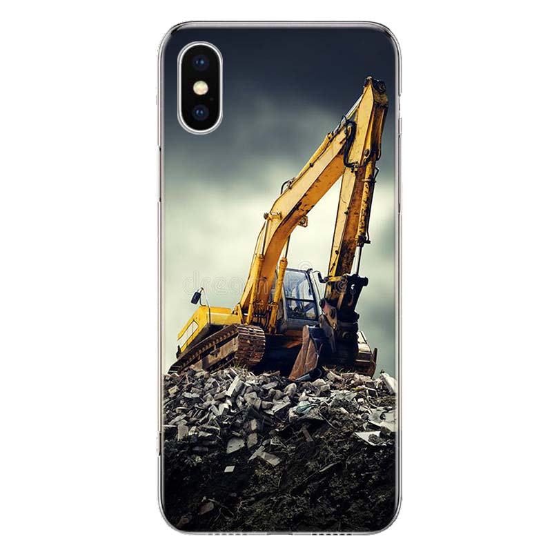 Чехол для телефона «Экскаваторная техника, бульдозер, человек» для Apple iPhone 11 12 13 14 Pro 7 XR X XS Max 6 6S 8 Plus + Mini 5 SE
