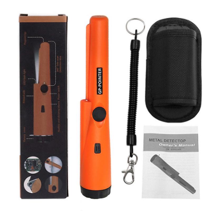 Handheld Metal Detector Pinpointer with Precise Positioning - Orange, Green, Black for Security Inspections