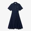 Lacoste Женское платье-поло с поясом, приталенное и расклешенное EF9621-56G166