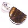 Подвеска из драгоценного камня тигровый глаз, ручная работа, этническое уникальное ювелирное украшение 1,9" p1W65
