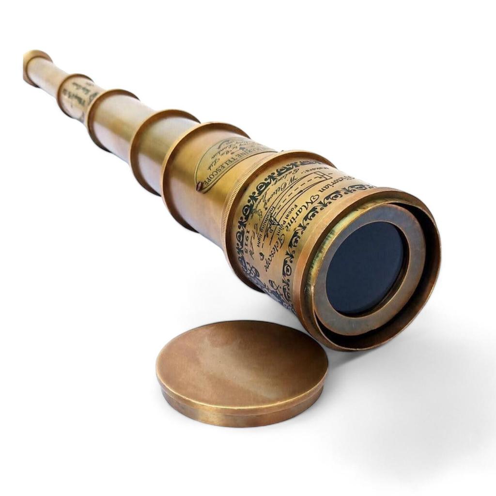 Старинный телескоп, ручная работа, навигационный телескоп для армейской астрономии, копия