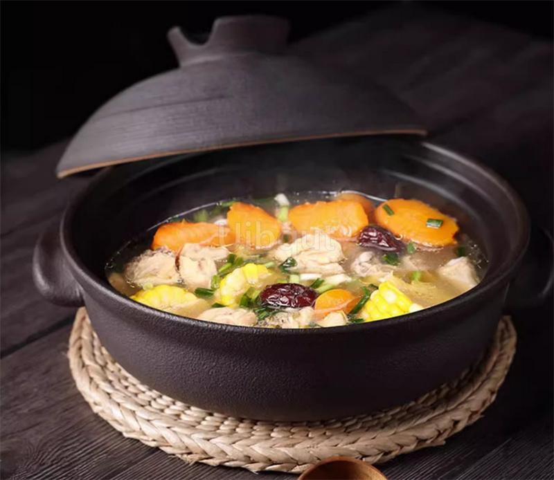 Керамическая кастрюля-жаровня, горшок для тушения, кухонная газовая, глиняные суповые горшки, керамическая кастрюля для риса, лапши, соуса, термостойкий горшок для пибимпапа, бытовой